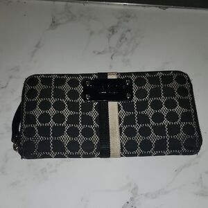 Kate Spade Neda Signature Canvas Street Noel Zip Around Wallet